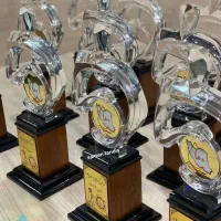 تندیس کریستالی طرح گل