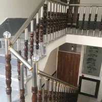نرده استیل نرده چوبی نرده شیشه