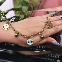 دستبند آویزدار استیل