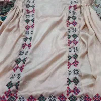 پارچه تک و دامن دوخته بدون زی آستین
