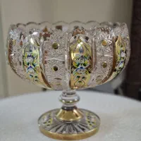 کاسه کریستال طلاکوب مورانو ایتالیا
