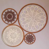 ماندالا دیوارکوب ست ۴ تیکه