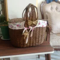 سبد حصیری پذیرایی