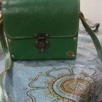 کیف چرم و چوبی