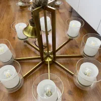 لوستر|لوستر و چراغ آویز|تهران, حکمت|دیوار