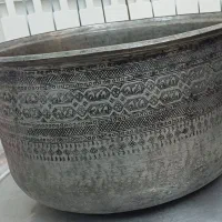 پاتیل مسی قلم کاری قدیمی