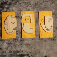 تابلو صورتک دیواری