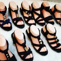 صندل زنانه رکابدار پاشنه دار