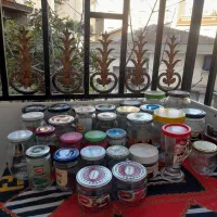 شیشه مربا و ترشی نو