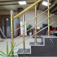 نرده استیل و آلومینیوم راه پله استاتیک حفاظ بانکی