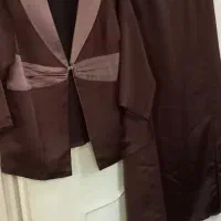 کت و دامن مجلسی از جنس ساتن