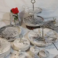 آموزش رزین و سنگ مصنوعی (کار هنری و درآمد در خانه)
