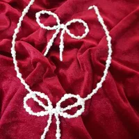 اکسسوری گردنبند و گوشواره مرواریدی