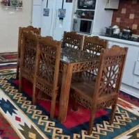 میز نهار خوری 6نفره گره چینی درحد نو