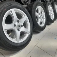 ۴حلقه رینگ لاستیک ۵پنج پر سایز ۱۵پژو سمند