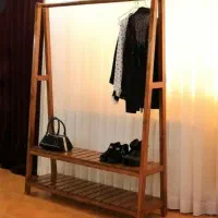 رگال لباس آویز دار چوب محکم