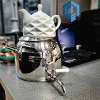 کتری قوری لعابی استیل شیر سماوری کف چدن