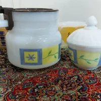 سرویس ۱۸ نفره چایخوری قوری فنجان آرکوپال فرانسه نو