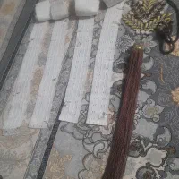 4عدد نوار پرده.چوب پرده ی ۶متری و تزئین پرده