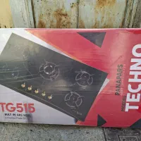 اجاق گاز رومیزی تکنو مدل TG515 و هود تکنو مکس h111