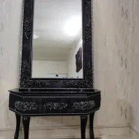 میز تی وی و ایینه شمعدون