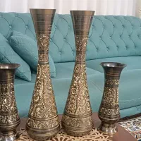 گلدان برنجی دوعدد 23دوعدد 45