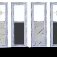 درب حمام‌سرویس‌توالت‌ upvcوpvc سفید