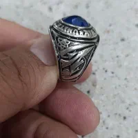 انگشتر دانشجویی امریکایی خلبانی نقره قدمت 60 ساله