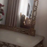 میز کنسول و آیینه برنزی