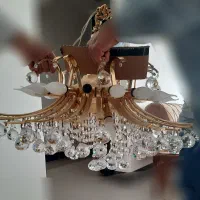 لوستر کریستال با گوی‌های کریستالی