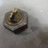 فندک رومیزی قدیمی برنجی