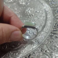 انگشتر نقره عقیق سبز