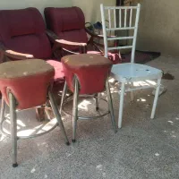 سه عدد صندلی یکی تک دوتا جفت با یه دست مبله 6نفره