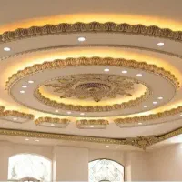 گچبری پیش ساخته پتینه کاری گچکاری