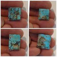 فیروزه مربعی تراش هرمی درجه یک