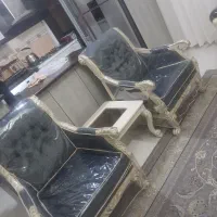 مبلمان کلاسیک همرا با ست غذا خوری چوب راش