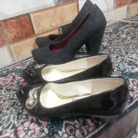 دوجفت کفش مجلسی پاشنه بلند ۱۰و۵سانت