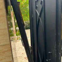 دروازه آهنی دو لنگه صنایع سنگین با چهارچوب