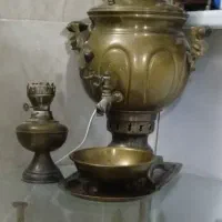 سماور وقوری کاسه و سینی