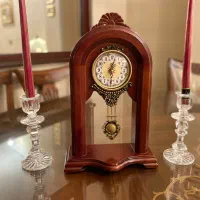 ساعت رومیزی چوبی وارداتی