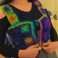 بلوز و ژیله قلاب بافی کار دست و اسستوری