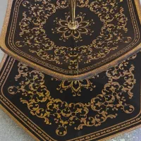 ظرف پذیرایی دوطبقه شیرینی یا شکلات خوری