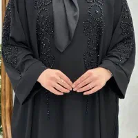 مانتو عبایی جواهردوزی قلب و دایره