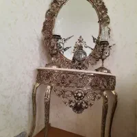 اینه وشمعدان فلزی