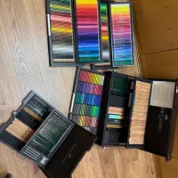 ست مداد رنگی پاستل گچی و سیاه قلم فابرکاستل