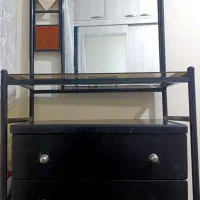میز آرایش دراور فرفورژه و چوب