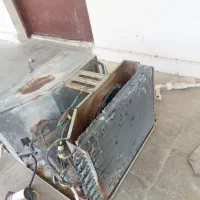 کولر گازی اوراقی ومتور سوخته