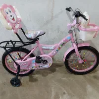 دوچرخه ی صورتی شماره ی۱۶ رنگ فابریک درحدنو