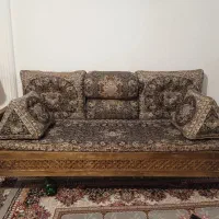 تخت چوبی  شاه نشین بسیار زیبا