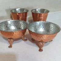 لیوان و قندان مسی